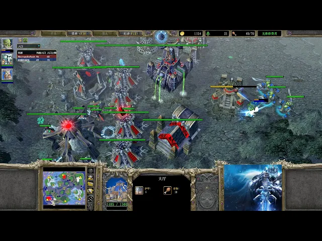 【狼骑跑得欢】魔兽争霸大帝解说 happy vs pcg123 ni